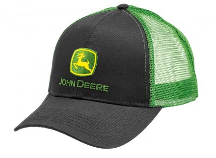 Cap - John Deere Logo Mesh Back Cap (sort/grøn)