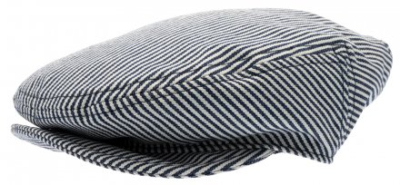 Sixpence / Flat cap - CTH Ericson Carl Junior Candy Stripe (blå/hvid)