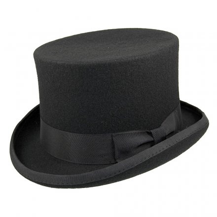 Hatte - Mid-Crown Top Hat (høj hat) (sort)