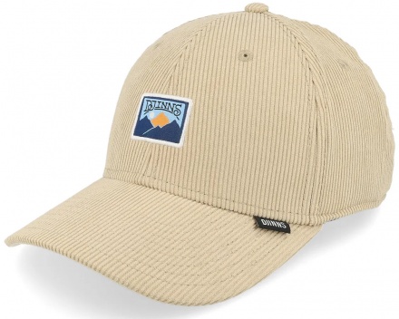Kasket - Djinns 6 Panel TrueFit Corduroy Cap Mountains (beige)