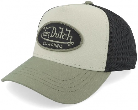 Kasket - Von Dutch Embroidery Trucker (sort/hvid/grøn)