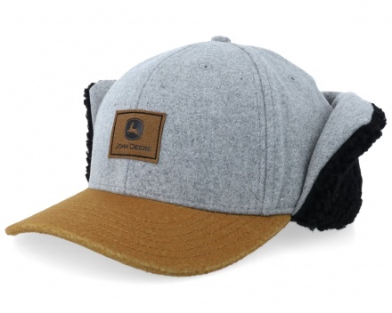 Kasket - John Deere Winter Cap (grå/beige/sort)