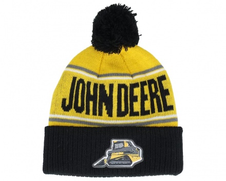 Børnehue - John Deere Track Loader (gul/sort)
