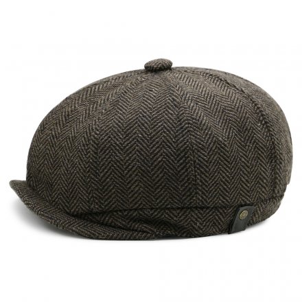 Sixpence / Flat cap - Gårda Newkirk Herringbone (brun)