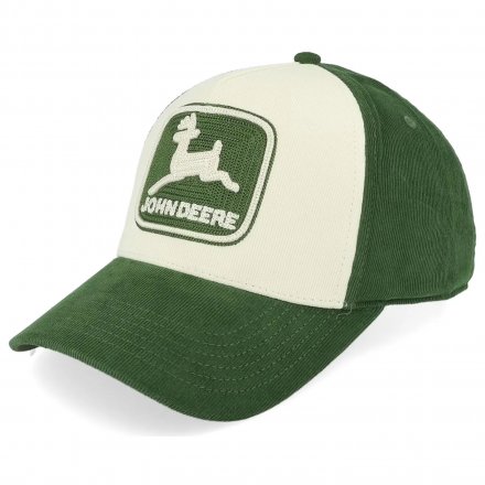 Kasket - John Deere Vintage JD TM Chain Stitch Baseball Cap (offwhite/grøn)