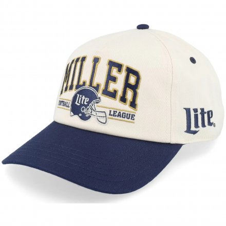 Kasket - American Needle Miller Lite Roscoe Football Cap (offwhite/blå)