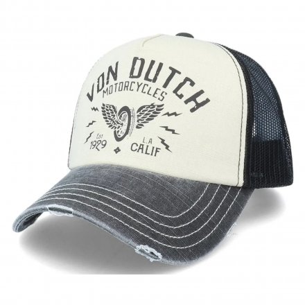 Kasket - Von Dutch Crew 2 Trucker (hvid/sort)