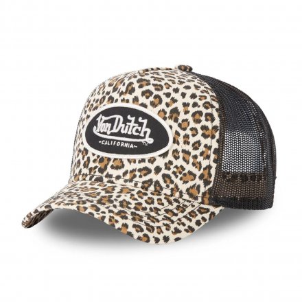 Kasket - Von Dutch Oval Patch Trucker (leopard)