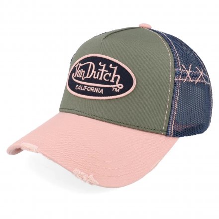 Kasket - Von Dutch Oval Patch Trucker (pink/multi)