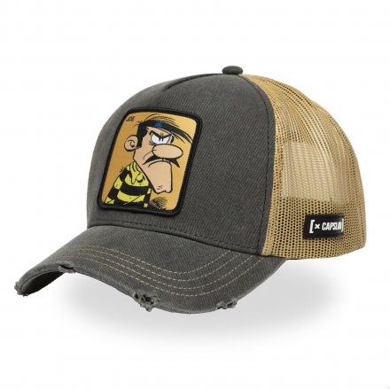 Kasket - Capslab Lucky Luke Joe Trucker (grå/beige)