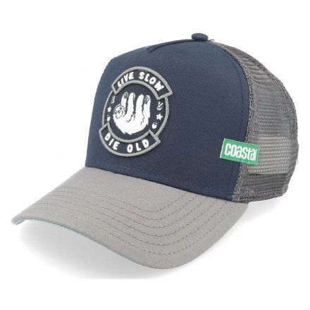 Kasket - Coastal HFT Die Old Trucker (blå/grå)