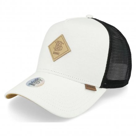 Kasket - Djinns HFT Jersey Patch Trucker (hvid/sort)