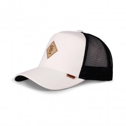 Kasket - Djinns HFT Cotton Knit Trucker (offwhite/sort)