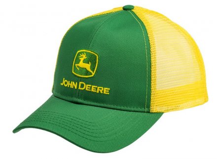 Cap - John Deere Logo Mesh Back Cap (gul/grøn)