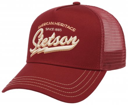 Caps - Stetson Trucker Cap American Heritage Classic (rød)