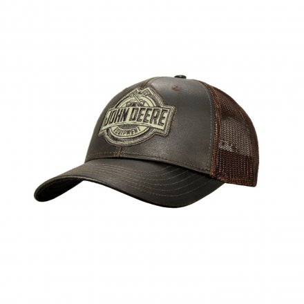 Kasket - John Deere Oilskin Mesh Trucker (brun)