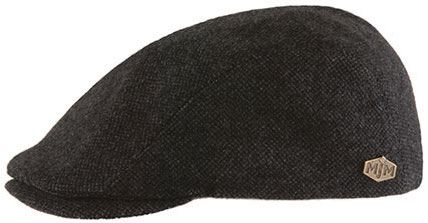Sixpence / Flat cap - MJM Daffy Eco Merino Wool (antracit)