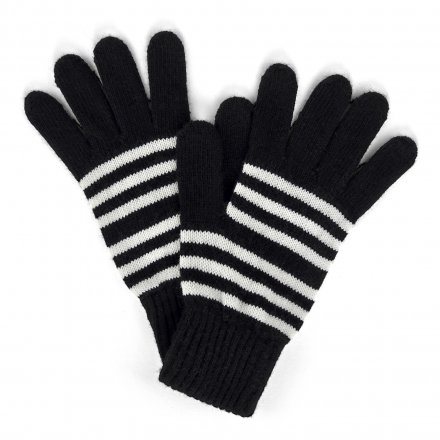 Handsker - Gårda Cavalese Knitted Wool Mix Gloves (sort/hvid)