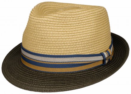 Hatte - Stetson Licano Toyo Trilby (beige/brun)