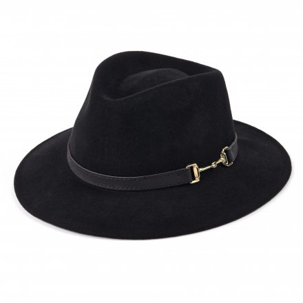 Hatte - Gårda Braga Wool felt Fedora (sort)