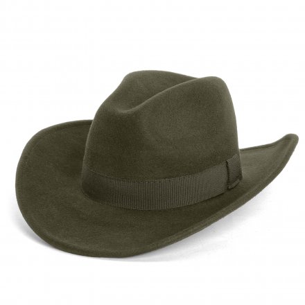 Hatte - Gårda Pocatello Crushable Wool felt Western hat (grøn)