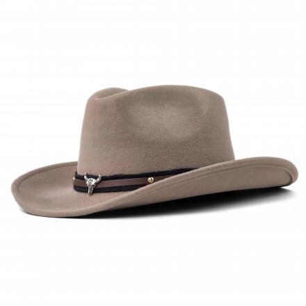 Hatte - Gårda Santaquin Crushable Wool felt Western hat (taupe)