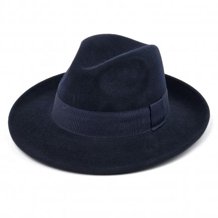 Hatte - Gårda Volterra Fedora Wool Hat (marineblå)