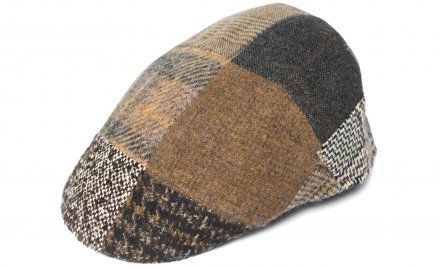 Gubbkeps / Flat cap - Gårda Florens Wool (brun/multi)