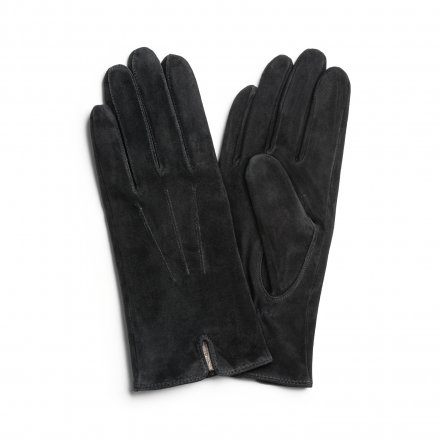 Handsker - HK Women's glove Vent Lambsuede, Wool blend lining (sort)