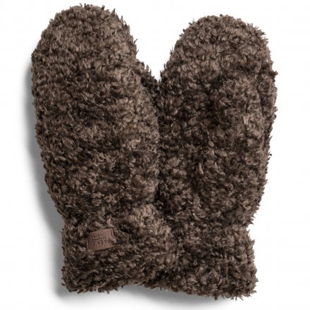 Handsker - HK Ladies mitten Polyester fur, Polyester pile lining (brun)