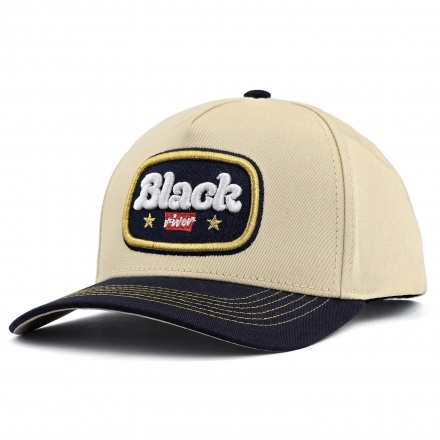 Kasket - Black River Reno Cotton Snapback (creme/marineblå)