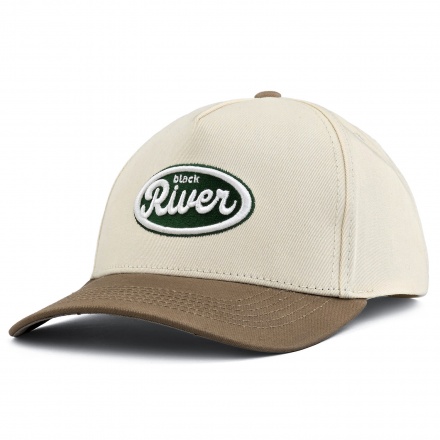 Kasket - Black River Waco Cotton Snapback (off-white/kaki)