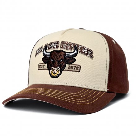 Kasket - Black River Cow Trucker (creme/brun)