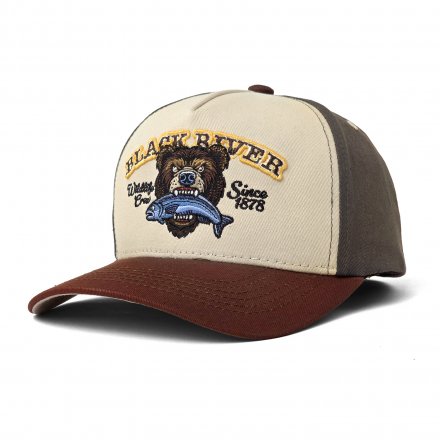 Kasket - Black River Wildlife Crew Trucker (beige/grøn/brun)
