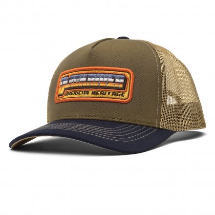 Kasket - Black River Transit Trucker (grøn/beige/marineblå)