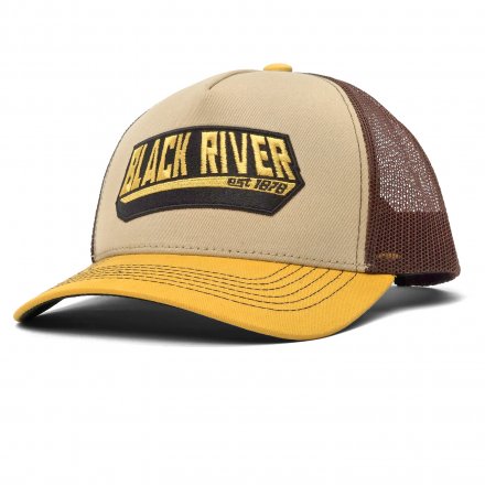 Kasket - Black River Summit Trucker (beige/brun/gul)