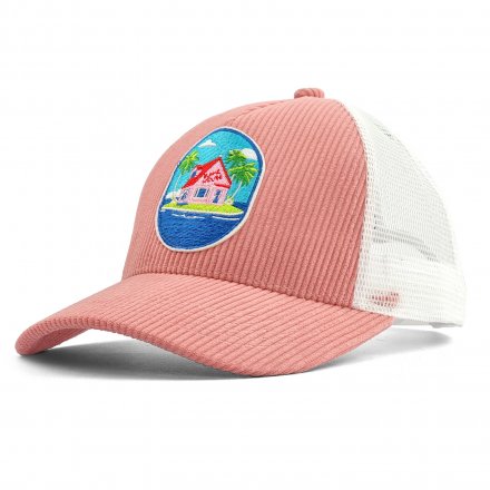 Kasket - Gårda Corduroy Trucker Island (lyserød)