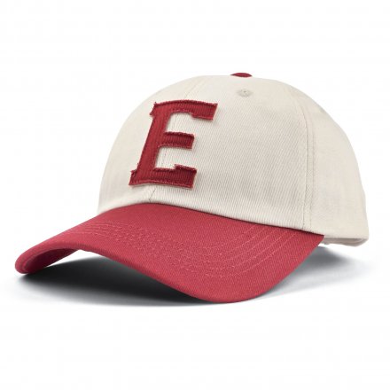 Kasket - Gårda Letter Cap 'E' (hvid/rød)