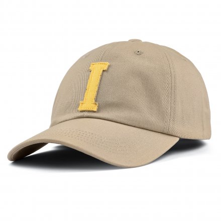 Kasket - Gårda Letter Cap 'I' (beige/gul)