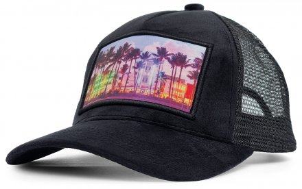 Caps - Gårda Velvet Trucker Miami Beach (sort/multi)
