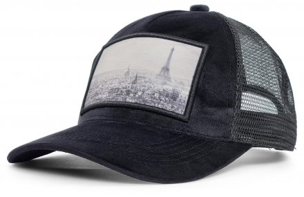 Caps - Gårda Velvet Trucker Paris (sort)