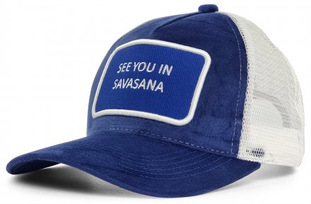 Kasket - Gårda Velvet Trucker Savasana (blå)
