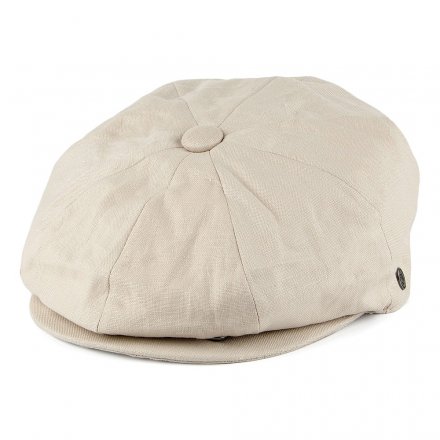 Gubbkeps / Flat cap - Jaxon Hats Linen Newsboy Cap (natur)