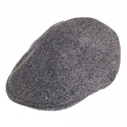 Sixpence / Flat cap - Jaxon Hats Marl Tweed Flat Cap (sort-hvid)