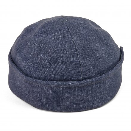 Beanies - Gårda Cavo Linen Docker Beanie (blå)