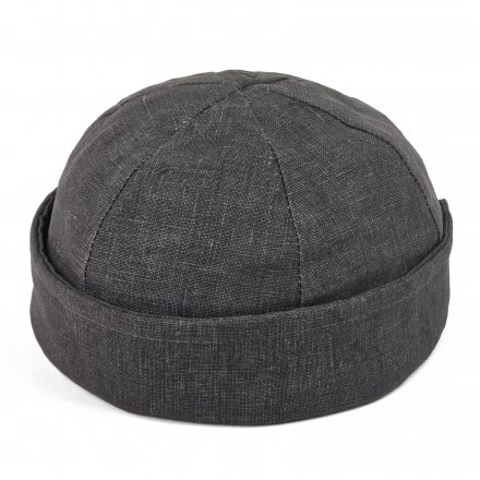Beanies - Gårda Cavo Linen Docker Beanie (Mørkegrå)