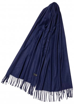 Halstørklæder - Gårda Soft Tassel Scarf (Navy)