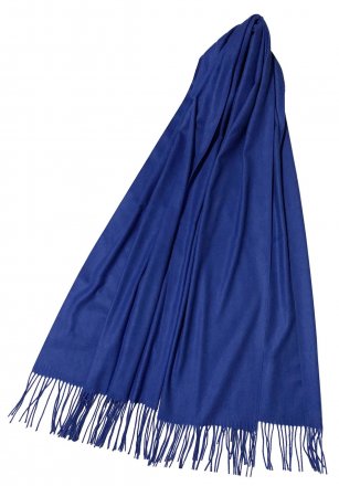 Halstørklæder - Gårda Soft Tassel Scarf (Royal Blue)