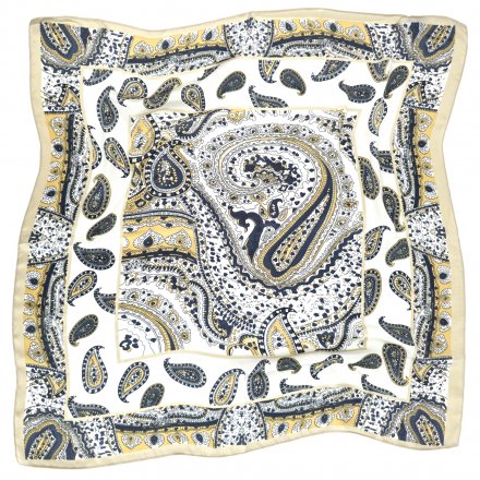 Tørklæde - Gårda Paisley Satin Scarf (hvid)