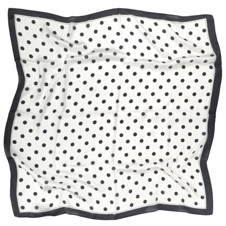 Tørklæde - Gårda Polka Dot Satin Scarf (hvid)